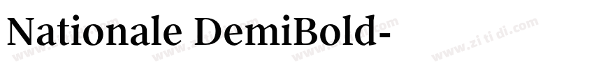 Nationale DemiBold字体转换 Nationale DemiBold字体转换